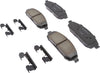 Gold 17D1080CHF1 Ceramic Front Disc Brake Pad Kit with Clips