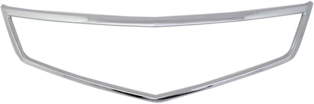 For Acura TSX Grille Trim 2006 2007 2008 | Chrome | AC1210108 | 71122SECA02