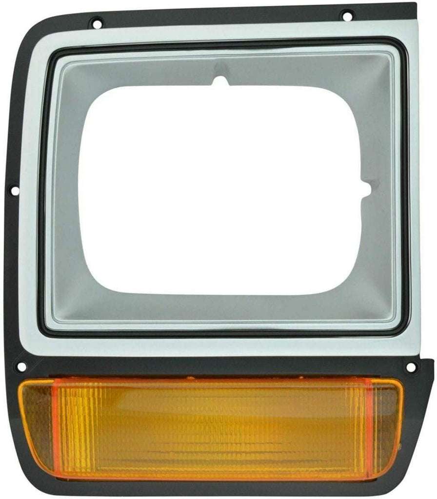 Parking Turn Signals Lights W/ Headlight Bezel Trim Pair Set Compatible with D/W/ Truck GRI00834