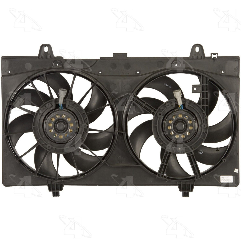 Four Seasons Dual Radiator and Condenser Fan Assembly for 07-12 Sentra 76148