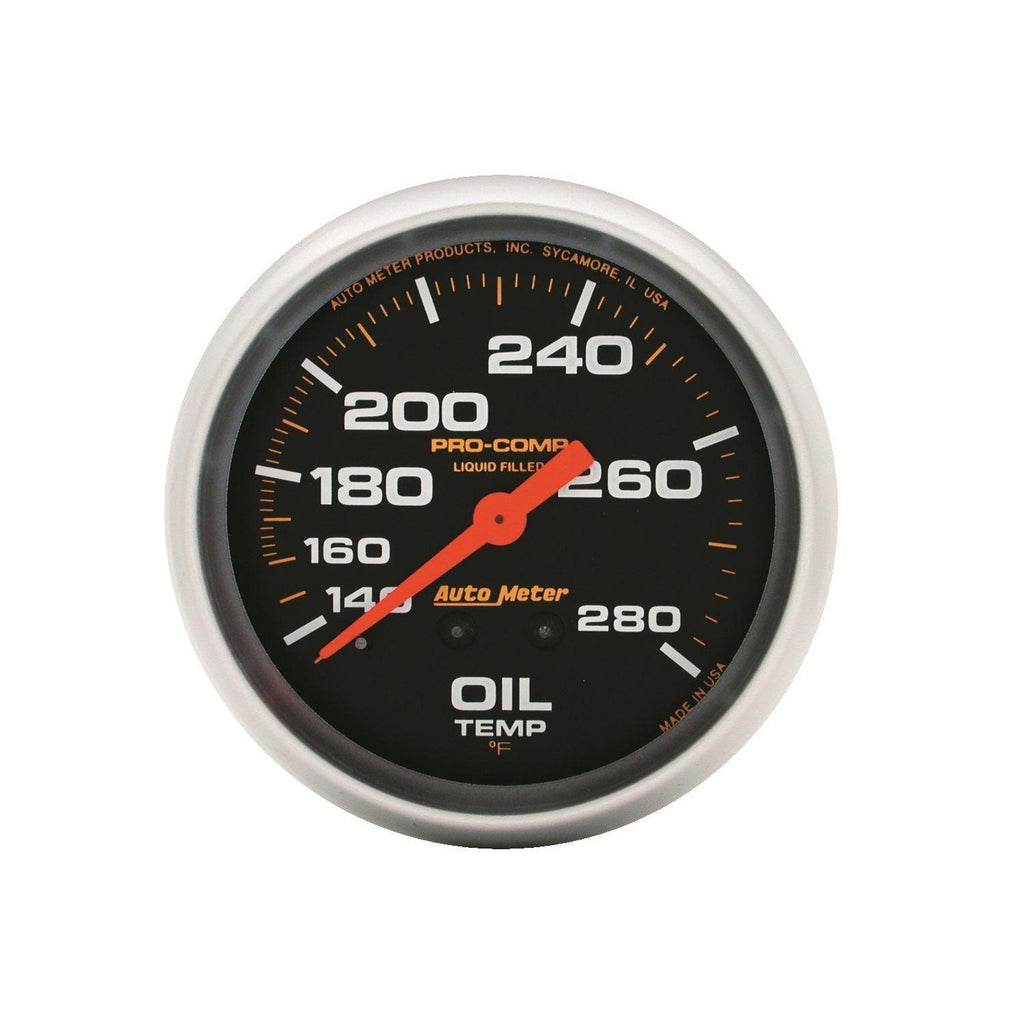 2-5/8 in. OIL TEMPERATURE 140-280 Fahrenheit LIQUID FILLED PRO-COMP - greatparts