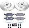 K6899 Front Z23 Carbon Fiber Brake Pads with Drilled & Slotted Brake Rotors Kit