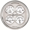 5 in. QUAD GAUGE 100 PSI/100-250 Fahrenheit/8-18V/240-33 O OLD-TYME WHITE II - greatparts