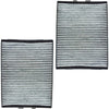 Cabin Air Filter W/Dual Carbon Elements Pair Set Compatible with BMW E39 5 Series