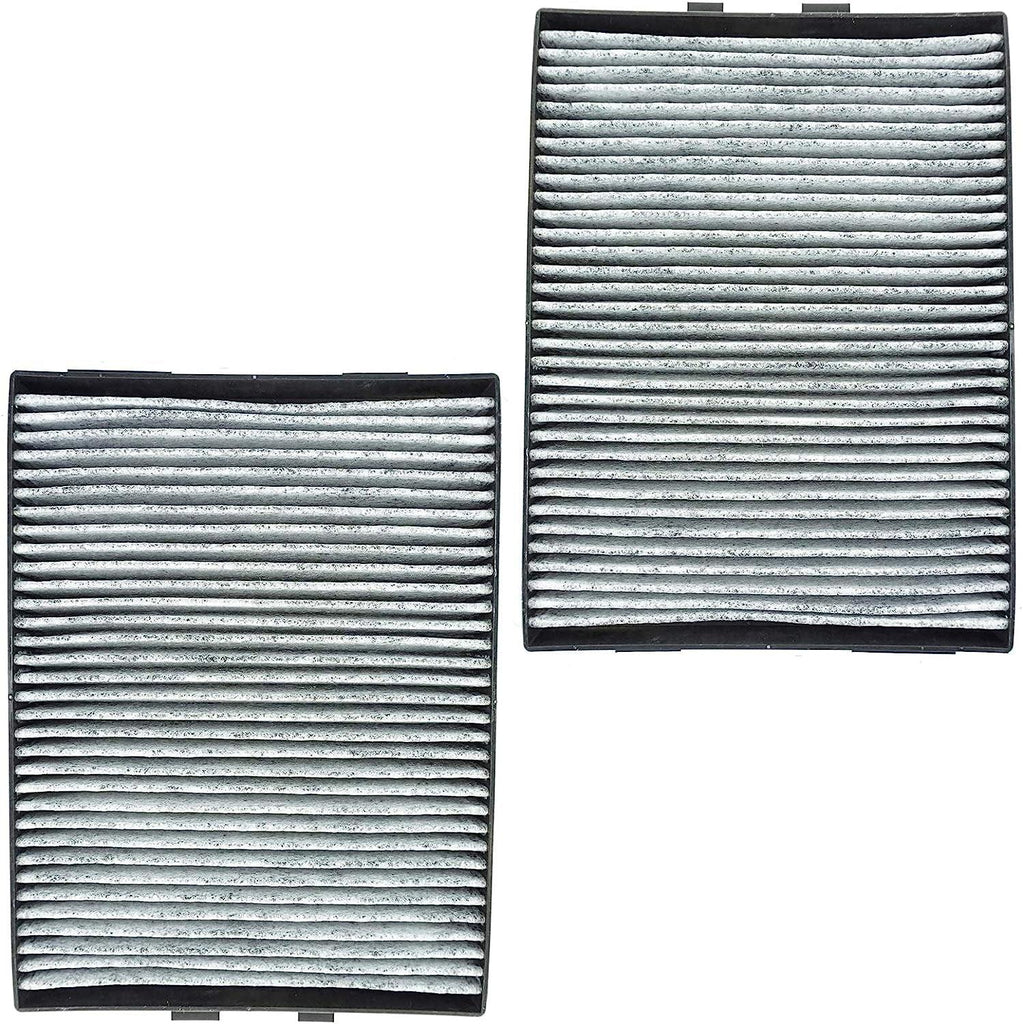 Cabin Air Filter W/Dual Carbon Elements Pair Set Compatible with BMW E39 5 Series