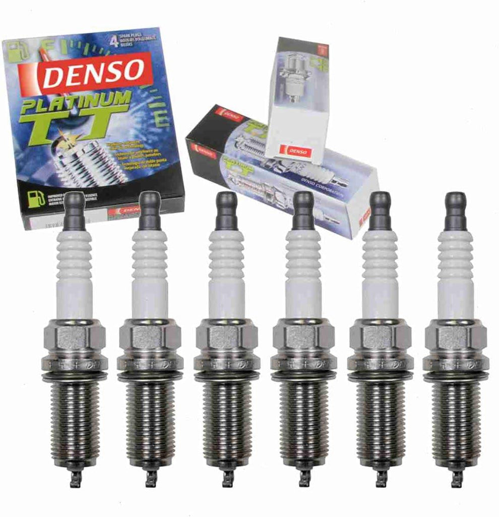 6 Pc DENSO Platinum TT Spark Plugs Compatible with Subaru B9 Tribeca 3.0L H6 2006-2007