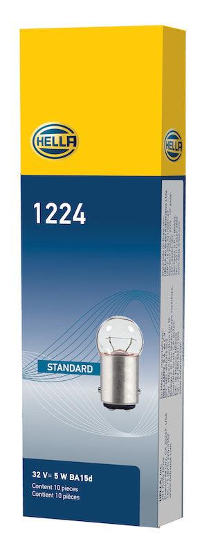 HELLA 1224 Standard Series Incandescent Miniature Light Bulb - greatparts