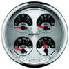 5 in. QUAD GAUGE 100 PSI/100-250 Fahrenheit/8-18V/0-90 O AMERICAN MUSCLE - greatparts