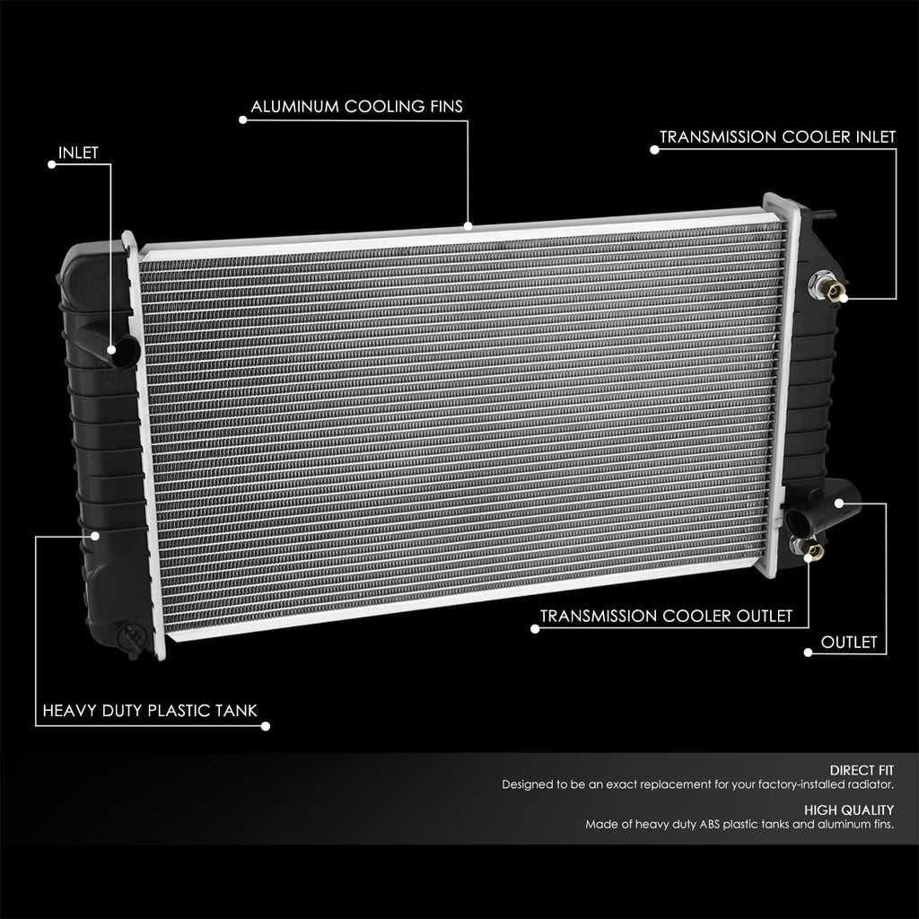 ‎ OEM-RA-1610 OE Style Aluminum Cooling Radiator Compatible with 94-95 Chevy Beretta Corsica 2.2L 2.3L 3.1L AT