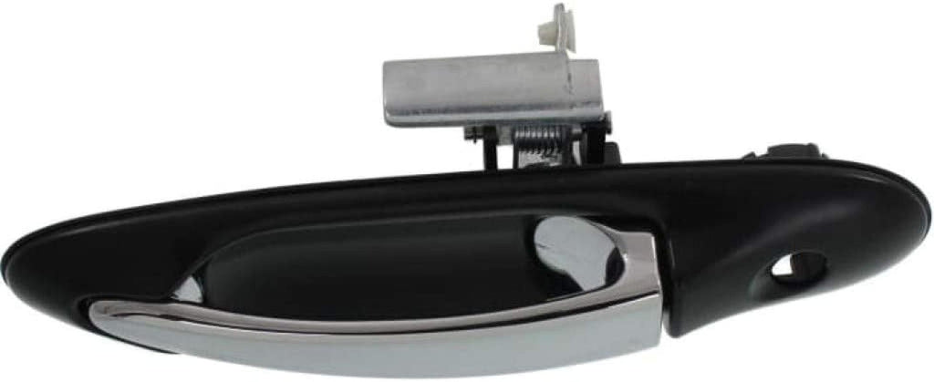 for Lincoln Town Car Exterior Door Handle Front, Driver Side Primed Bezel with Chrome Lever (2003-2011) | with Key Hole | Trim:All Submodels | FO1310163 | 6W1Z5422405AA