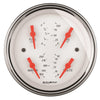 3-3/8 in. QUAD GAUGE 100 PSI/100-250 Fahrenheit/8-18V/0-90 O ARCTIC WHITE - greatparts