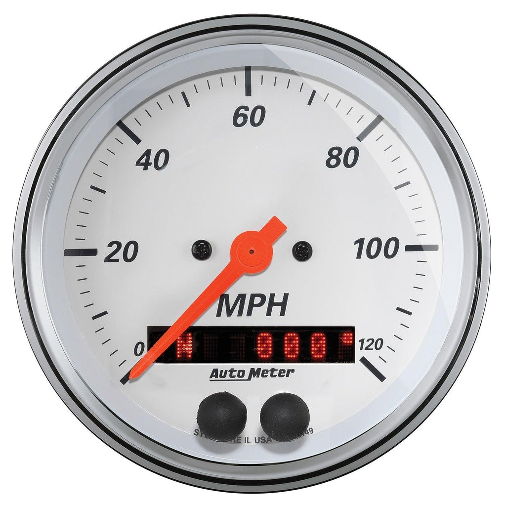 3-3/8 in. GPS SPEEDOMETER 0-120 MPH ARCTIC WHITE - greatparts