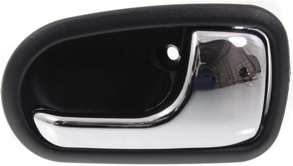 For Mazda Protege Interior Door Handle Front or Rear, Passenger Side Black Bezel with Chrome Lever 1995-2003 | Trim:All Submodels | MA1353109 | S54N58330B65