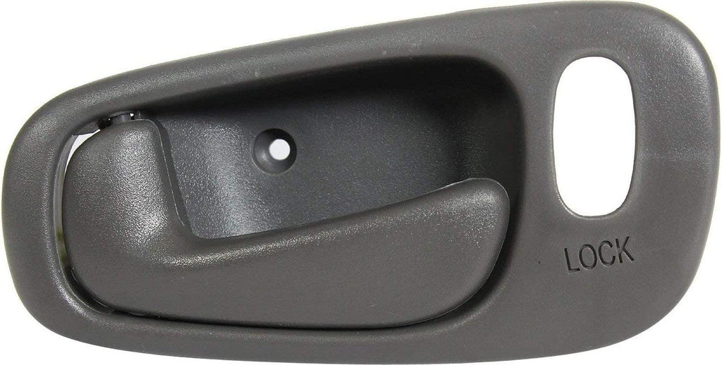 Interior Door Handle Set of 2 Compatible with 1998-2002 Toyota Corolla, Fits 1998-2002 Chevrolet Prizm Front or Rear, Driver and Passenger Side Gray