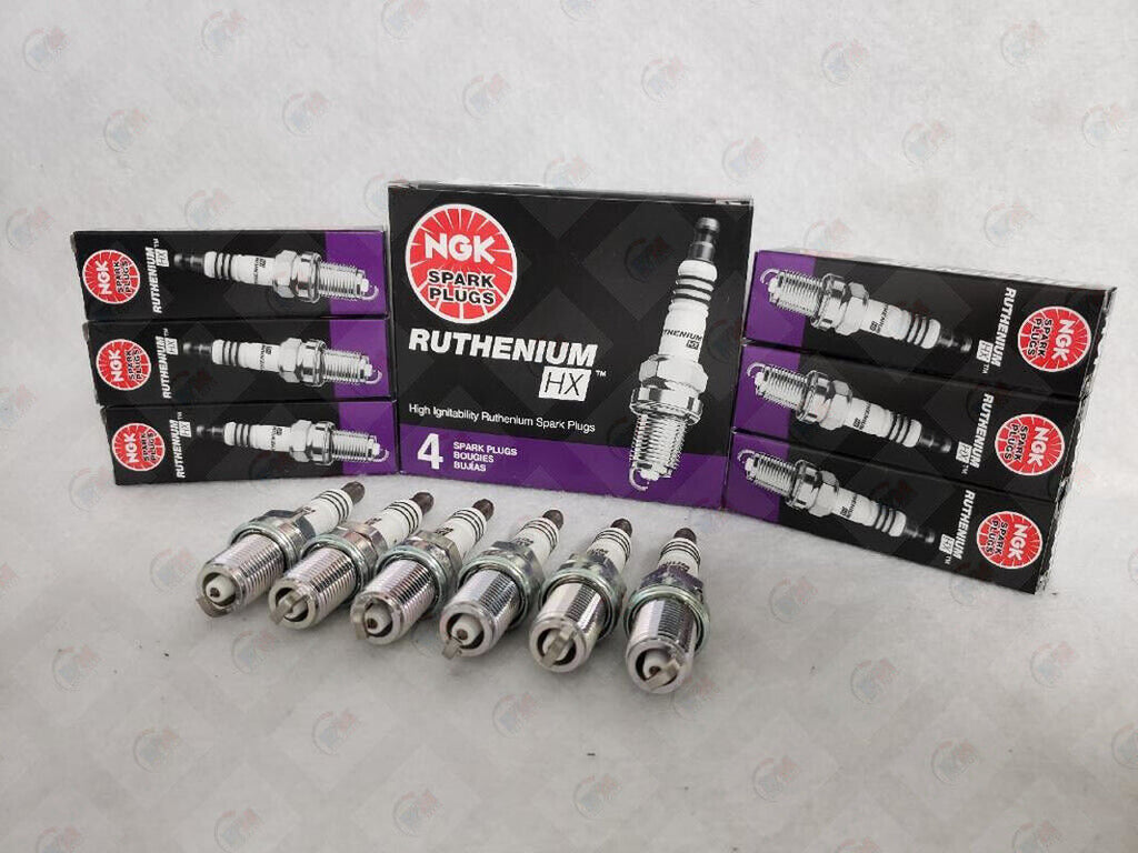 NGK RUTHENIUM HX Spark Plugs LFR6AHXS 94122 Set of 6