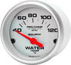 Ultra-Lite Analog Gauges Gauge, Ultra-Lite, Metric Water Temperature, 40-120 Degrees C, 2 1/ 16 In., Analog, Electrical, Each