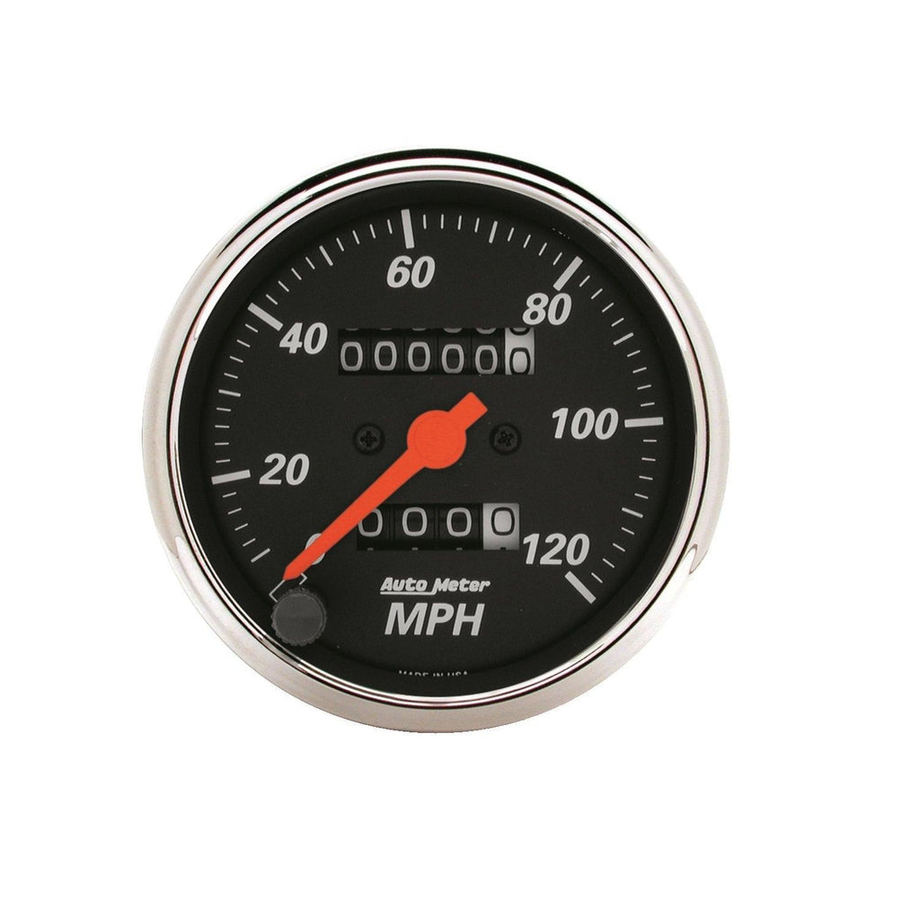 3-1/8 in. SPEEDOMETER 0-120 MPH DESIGNER BLACK - greatparts