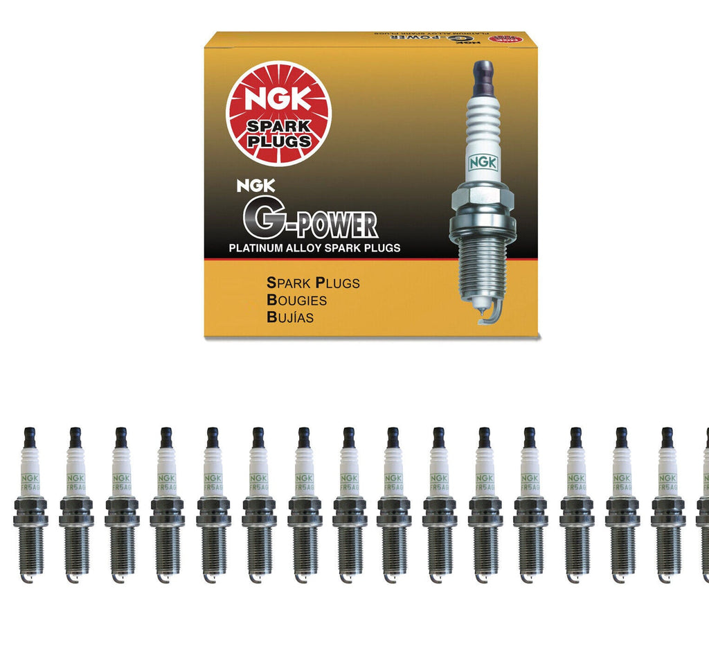 NGK G-Power Platinum Spark Plug Set 16PCS. 5018 LFR5AGP