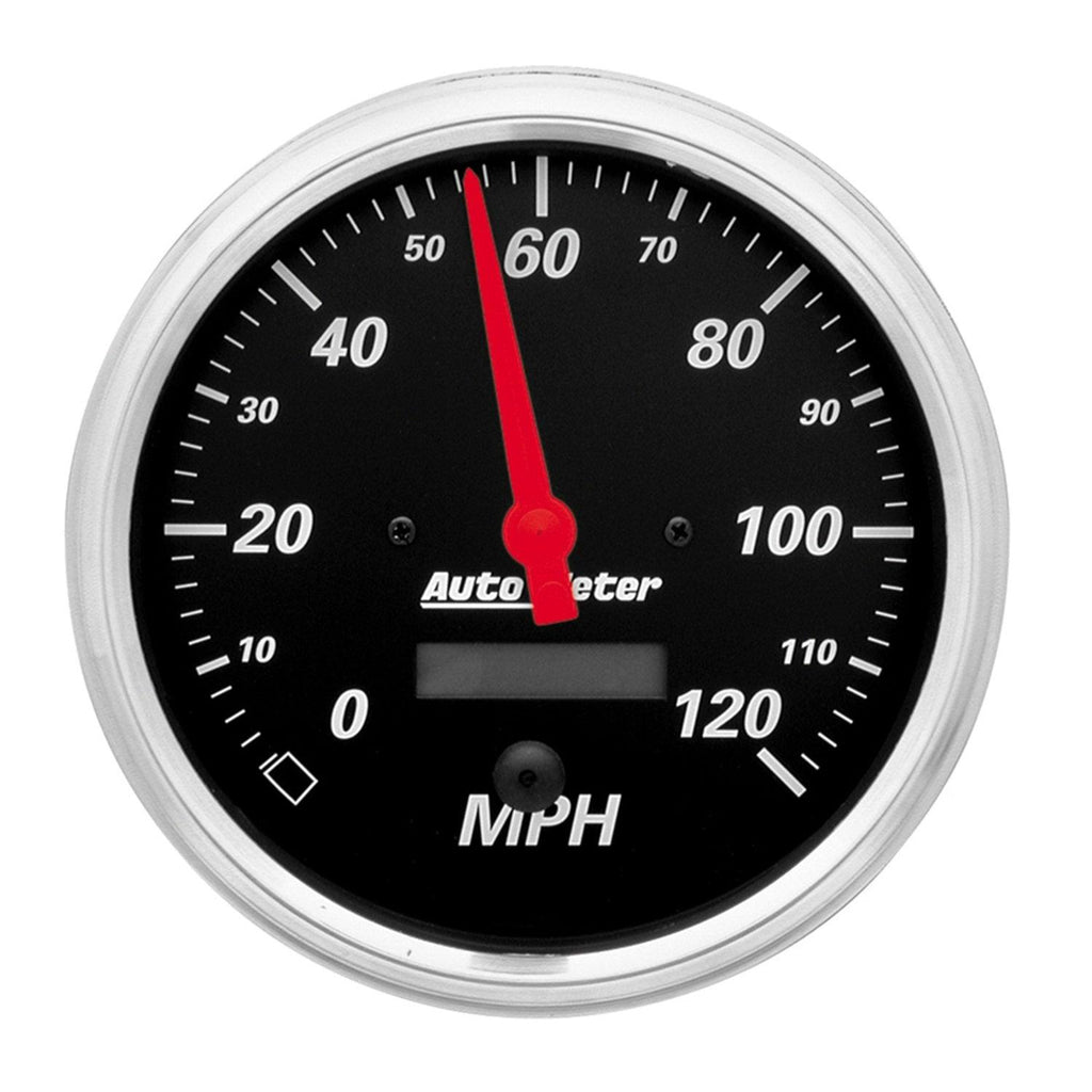 5 in. SPEEDOMETER 0-120 MPH DESIGNER BLACK - greatparts