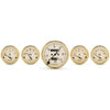 5 PC. GAUGE KIT 3-1/8 in. & 2-1/16 in. MECH. SPEEDOMETER GOLDEN OLDIES - greatparts