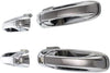 for Dodge Ram 1500 Exterior Door Handle Front and Rear, Driver and Passenger Side Chrome (2002-2009) | Front - with Key Hole; Rear -| Trim:All Submodels