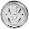 3-3/8 in. QUAD GAUGE 100 PSI/100-250 Fahrenheit/8-18V/240-33 O OLD-TYME WHITE - greatparts