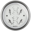 3-3/8 in. QUAD GAUGE 100 PSI/100-250 Fahrenheit/8-18V/0-90 O OLD-TYME WHITE - greatparts