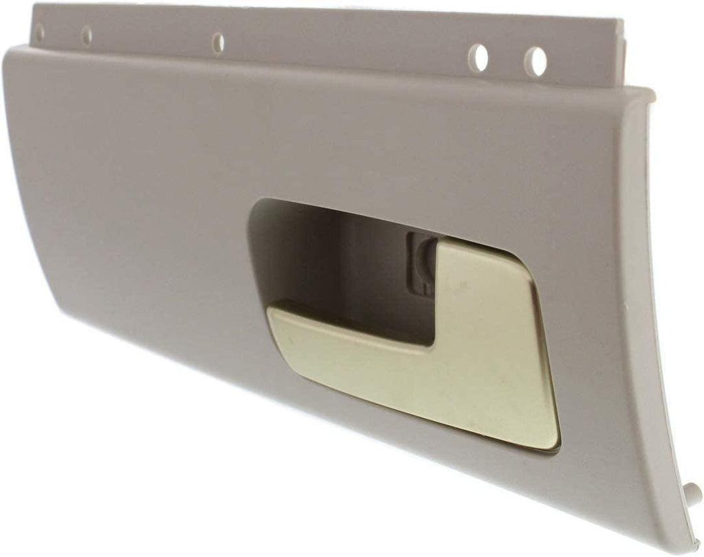 Interior Door Handle Compatible with 2003-2011 Lincoln Town Car Rear, Driver Side Black Bezel with Chrome/Gold Lever