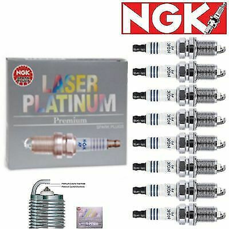 8 Pcs Laser Platinum Spark Plugs NGK 2000-2006 for GMC Yukon XL 1500 5.3L V8