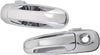 Compatible with Dodge Ram 1500 Exterior Door Handle 2002-2009 Driver and Passenger Side Front, Chrome | Trim: All Submodels