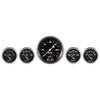 5 PC. GAUGE KIT 3-3/8 in. & 2-1/16 in. GPS SPEEDOMETER OLD TYME BLACK - greatparts