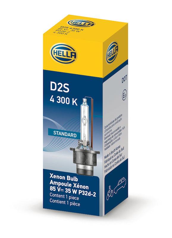 HELLA D2S 4300 K Standard Series Xenon Light Bulb - greatparts