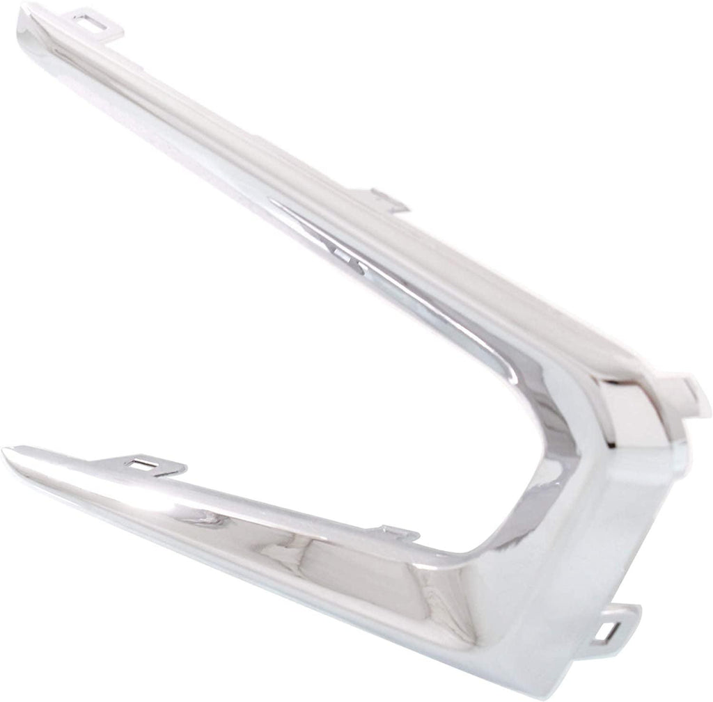 Evan-Fischer Bumper Molding Compatible with Chevrolet Malibu 16-17 Front LH Chrome L/Ls Models