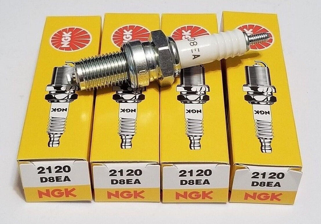 NGK Standard Spark Plugs - Stock #2120 - D8EA - Threaded Stud - Qty (4)