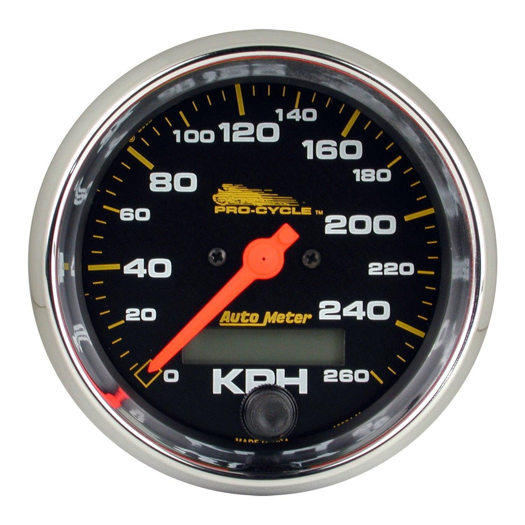 3-3/4 in. SPEEDOMETER 0-160 MPH BLACK PRO-CYCLE - greatparts