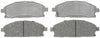 Silver 14D855C Ceramic Front Disc Brake Pad Set with Wear Sensor