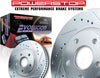 K2450 Rear Z23 Carbon Fiber Brake Pads with Drilled & Slotted Brake Rotors Kit