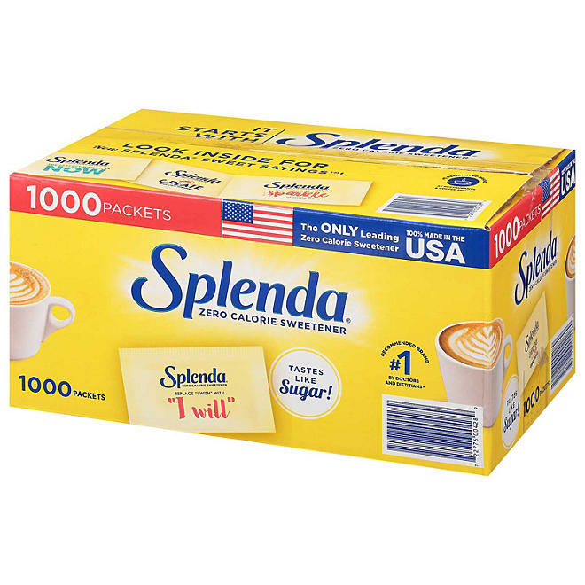 Splenda Zero Calorie Sweetener Packets 1,000 ct.