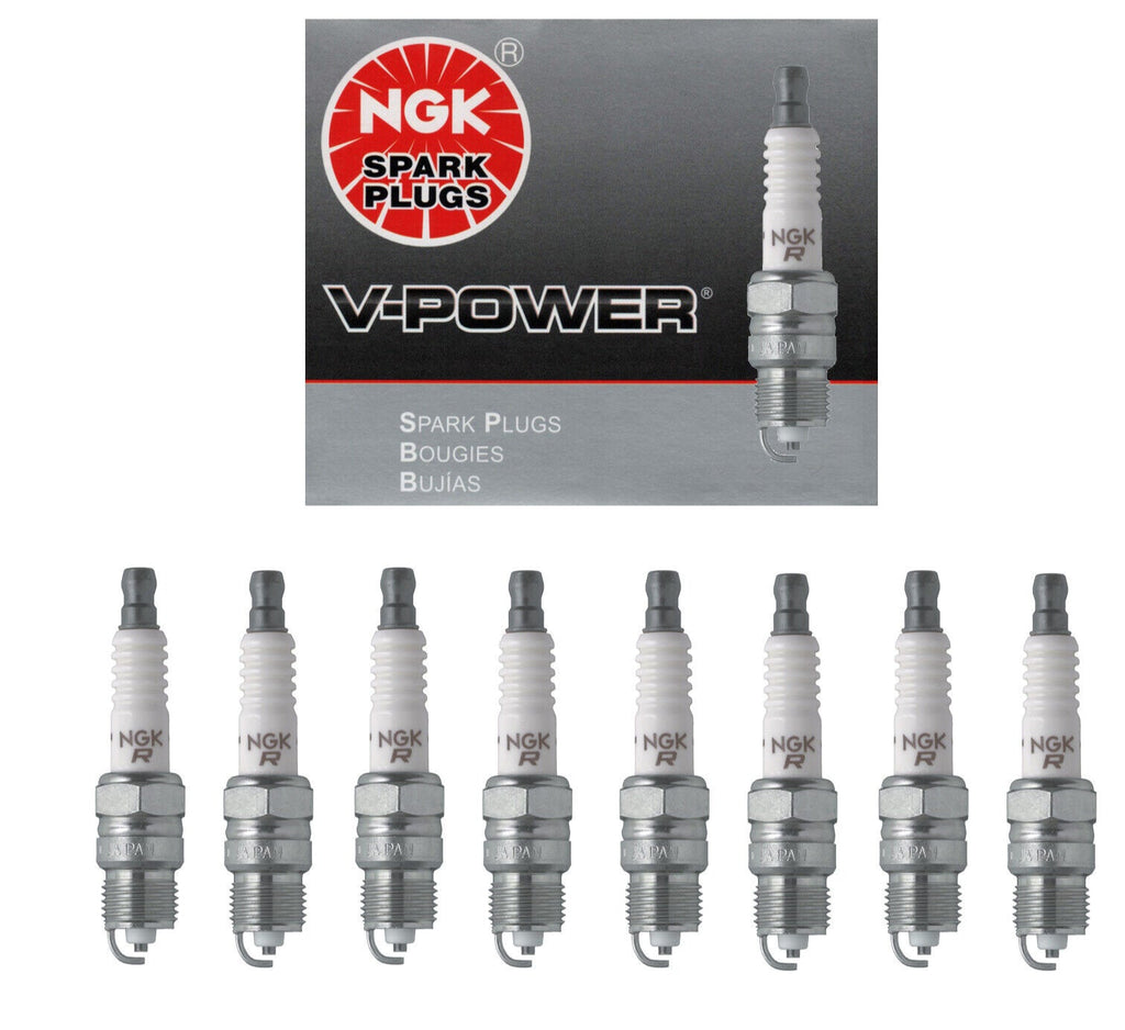 NGK V-Power Spark Plug 8PCS 67-96 for Buick Chevy Chrysler Ford Pontiac 6630 UR4