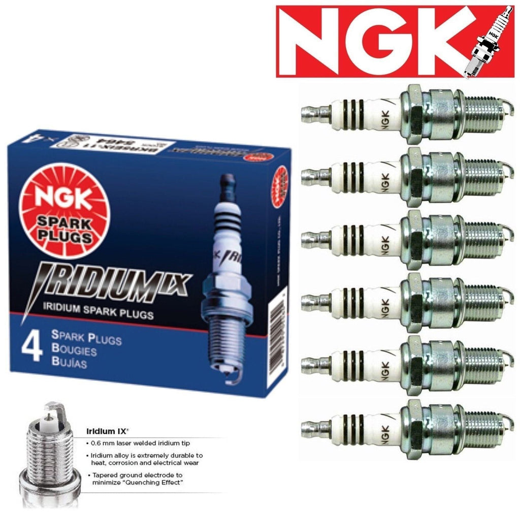 6 Pack NGK Iridium IX Spark Plugs 2007-2011 for Jeep Wrangler 3.8L V6