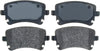 Gold 17D1018M Semi-Metallic Rear Disc Brake Pad Set