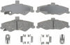 Silver 14D750CH Ceramic Rear Disc Brake Pad Set with Hardware