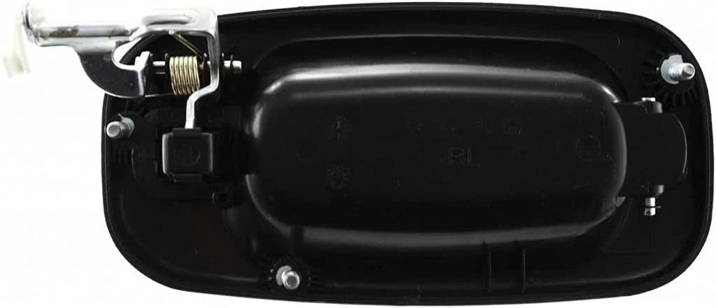 For Chevy Silverado 1500/3500 2001 02 03 04 05 2006 Door Handle Driver Side | Rear | Outer | Crew Cab | Textured Black | Replacement for GM1520105 | 15721571, 19356470