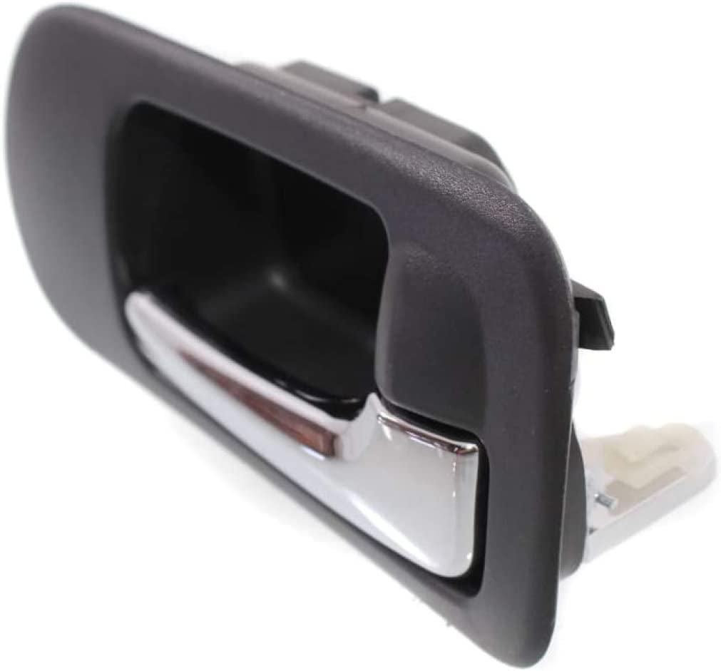 for Honda Civic Interior Door Handle Front, Passenger Side Black Bezel with Chrome Lever (2001-2005) | Trim:All Submodels | HO1353127 | 72120S5A003ZA