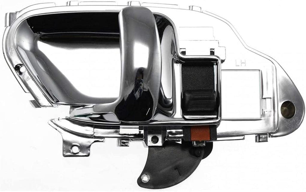 for Chevy K3500 Interior Door Handle Front Driver Side Chrome 1995-2000 | with Door Lock Button| Trim: Base/Silverado/Cheyenne