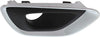 Fog Light Trim Compatible with 2014-2016 Jeep Grand Cherokee Black and Chrome Front, Passenger Side