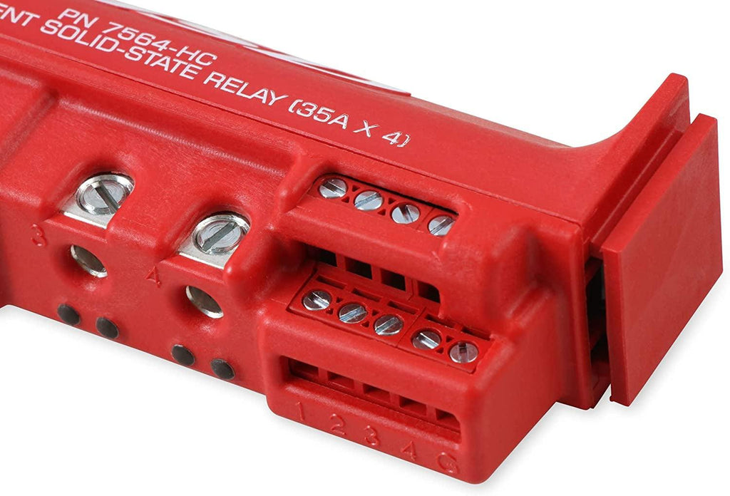 7564-HC: High-Current Solid State Relay 35Ax4, Red