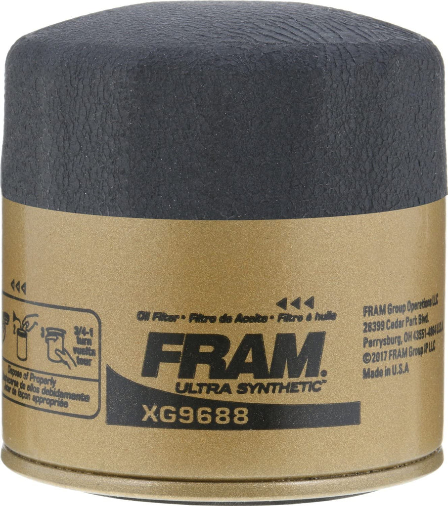 Ultra Synthetic Automotive Replacement Oil Filter, Designed for Synthetic Oil Changes Lasting up to 20K Miles, XG9688 with Suregrip (Pack of 1)