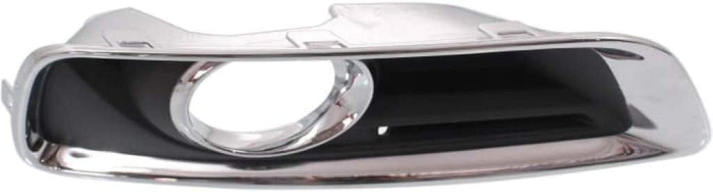 for Chevy Malibu Limited Fog Light Cover 2016 Passenger Side | Bezel | Chrome/Black | W/Fog Light Cover Hole | DOT/SAE Compliance | GM1039136 | 20768846