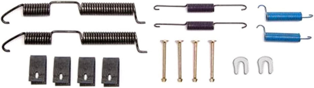 Professional 18K692 Rear Drum Brake Spring Kit with Springs, Pins, Retainers, and Washers